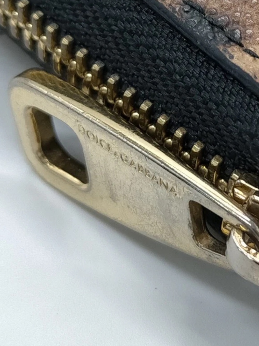 Dolce & Gabbana vintage Leopard Print Zip around long Wallet authentic - Picture 12 of 13